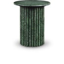  Meridian Genoa Green Marble End Table IMAGE 1