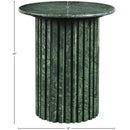  Meridian Genoa Green Marble End Table IMAGE 9
