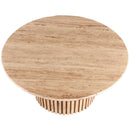  Meridian Genoa Natural Travertine Coffee Table IMAGE 3