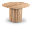  Color_Beige -- Genoa 48" Natural Travertine Dining Table IMAGE 1