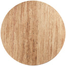  Color_Beige -- Genoa 48" Natural Travertine Dining Table IMAGE 4