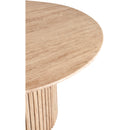  Color_Beige -- Genoa 48" Natural Travertine Dining Table IMAGE 7
