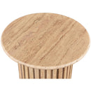  Meridian Genoa Natural Travertine End Table IMAGE 7