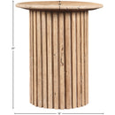  Meridian Genoa Natural Travertine End Table IMAGE 9