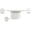  Meridian Genoa White Marble Coffee Table IMAGE 10