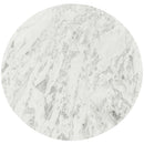  Meridian Genoa White Marble Coffee Table IMAGE 4