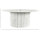  Meridian Genoa White Marble Coffee Table IMAGE 9