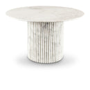 Meridian Genoa White Dining Table IMAGE 1