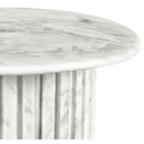  Meridian Genoa White Marble End Table IMAGE 7
