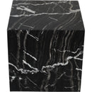  Meridian Bolzano Black Marble End Table IMAGE 4