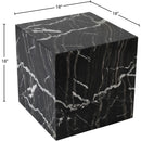  Meridian Bolzano Black Marble End Table IMAGE 9