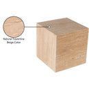  Meridian Bolzano Natural Travertine End Table IMAGE 10
