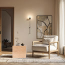  Meridian Bolzano Natural Travertine End Table IMAGE 2