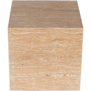  Meridian Bolzano Natural Travertine End Table IMAGE 4