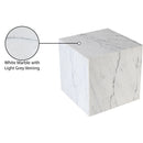  Meridian Bolzano White Marble End Table IMAGE 10