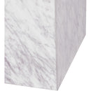 Meridian Bolzano White Marble End Table IMAGE 7