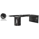  Meridian Salerno Black Marble Coffee Table IMAGE 11