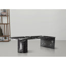  Meridian Salerno Black Marble Coffee Table IMAGE 2