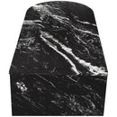  Meridian Salerno Black Marble Coffee Table IMAGE 4