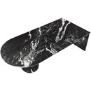  Meridian Salerno Black Marble Coffee Table IMAGE 7