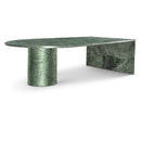  Meridian Salerno Green Marble Coffee Table IMAGE 1