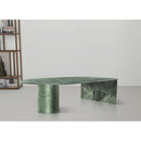  Meridian Salerno Green Marble Coffee Table IMAGE 2