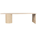  Meridian Salerno Natural Travertine Coffee Table IMAGE 3