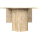  Meridian Salerno Natural Travertine Coffee Table IMAGE 4