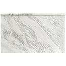  Meridian Salerno White Marble Coffee Table IMAGE 5