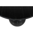  Meridian Spherical Black Marble Coffee Table IMAGE 6