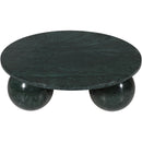  Meridian Spherical Green Forest Marble Coffee Table IMAGE 4