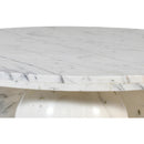  Meridian Spherical White Marble Coffee Table IMAGE 6
