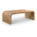  Meridian Cresthill Natural Burl Wood Coffee Table IMAGE 1
