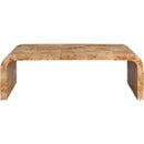  Meridian Cresthill Natural Burl Wood Coffee Table IMAGE 3