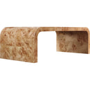  Meridian Cresthill Natural Burl Wood Coffee Table IMAGE 4