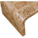  Meridian Cresthill Natural Burl Wood Coffee Table IMAGE 6