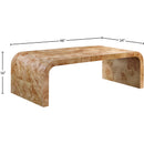  Meridian Cresthill Natural Burl Wood Coffee Table IMAGE 8