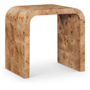  Meridian Cresthill Natural Burl Wood End / Side Table IMAGE 1
