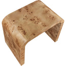  Meridian Cresthill Natural Burl Wood End / Side Table IMAGE 5