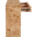  Meridian Cresthill Natural Burl Wood Console Table IMAGE 5
