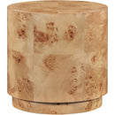  Meridian Burl Natural Wood End Table IMAGE 5
