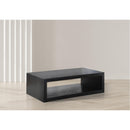  Meridian Alma Black Oak Veneer Coffee Table IMAGE 2
