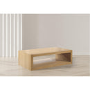  Meridian Alma Natural Oak Veneer Coffee Table IMAGE 2