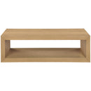  Meridian Alma Natural Oak Veneer Coffee Table IMAGE 3