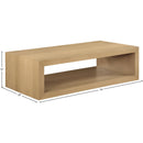  Meridian Alma Natural Oak Veneer Coffee Table IMAGE 6