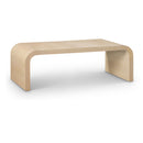  Meridian Cresthill White Oak Wood Coffee Table IMAGE 1