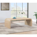  Meridian Cresthill White Oak Wood Coffee Table IMAGE 2
