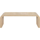  Meridian Cresthill White Oak Wood Coffee Table IMAGE 3
