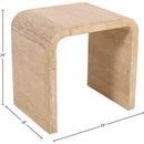 Meridian Cresthill White Oak Wood End / Side Table IMAGE 8