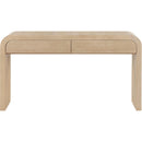  Meridian Cresthill White Oak Wood Console Table IMAGE 4
